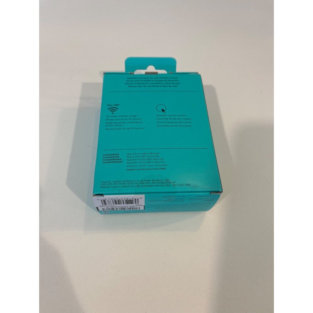 Logitech M185 Wireless Mouse 12-Month Battery Life Compact Design USB Receiver B - Picture 3 of 5